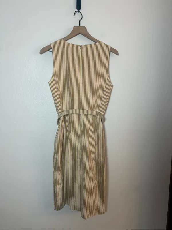 J. crew Belted dress in stretch seersucker - Image 5