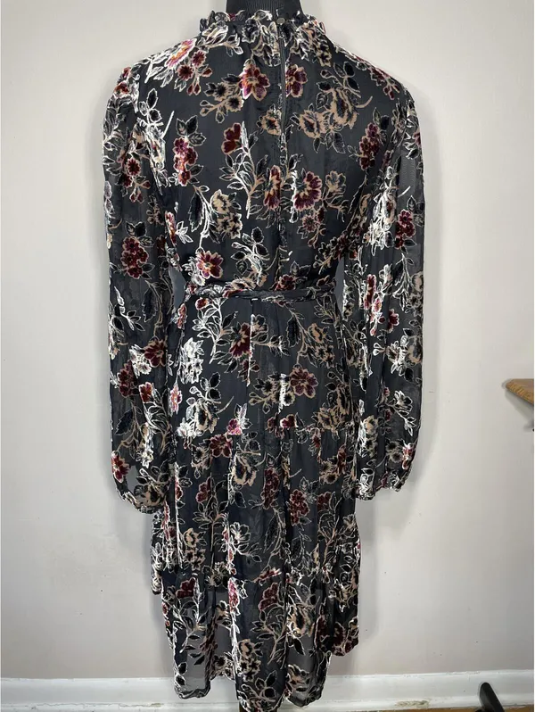 Julia Jordan New Floral Long-Sleeve Mini Dress Whimsigoth L - Image 6