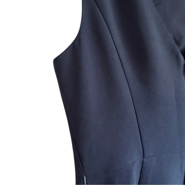 Eliza J Ruffle Front‎ 2 Navy Blue Gown - Image 8