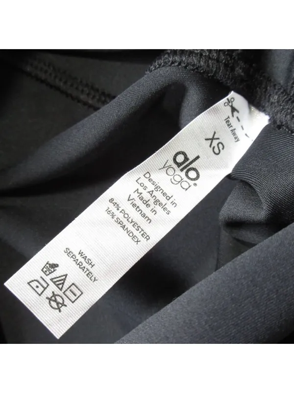 NWT Alo Yoga 7/8 High-Waist Airlift Legging in Black Stretch Workout XS - Image 6