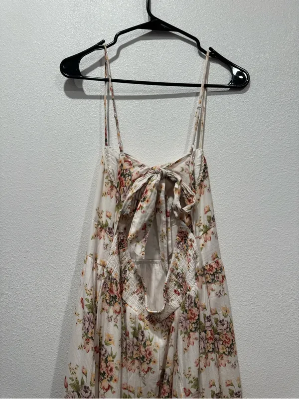 American Eagle Catie Corset Smocked Floral Midi Dress L NWOT - Image 8