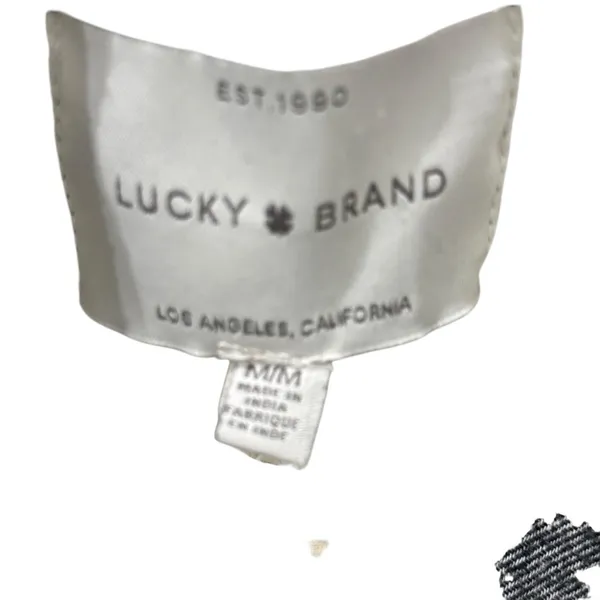 Lucky Brand jacket flannel shacket Cotton Fleece Lined Sweater Jacket size M - Image 5