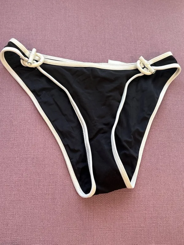 Solid & Striped Alden Bikini Bottoms in Black Small Womens Swimsuit - Image 5