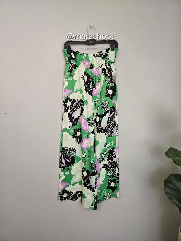 Maeve Printed Wide Leg Trousers - Image 5
