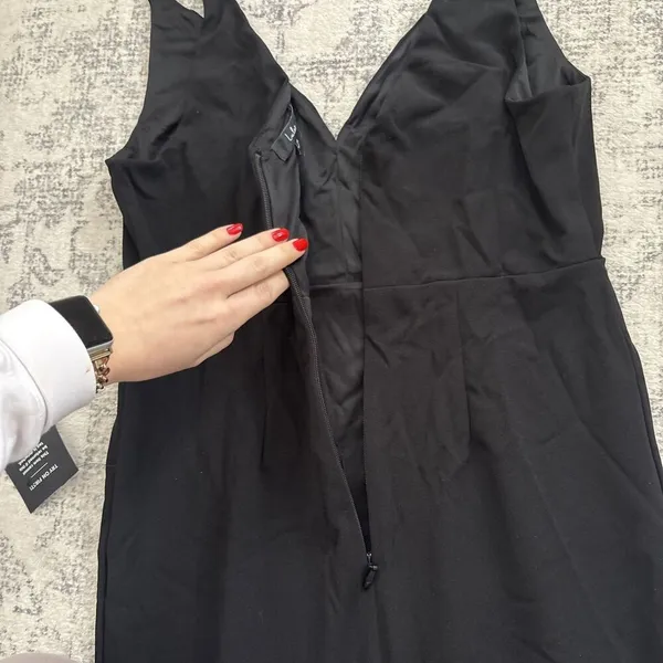 Lulus Melora Black Sleeveless Maxi Dress Size XS NWT Wedding Formal Black Tie - Image 8