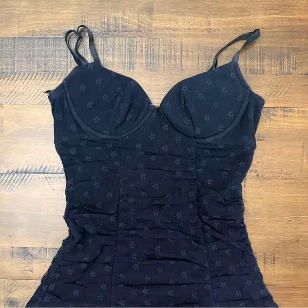 Victoria's Secret "Sexy Little Things" Black Lingerie lace ruffle hem size M - Image 2
