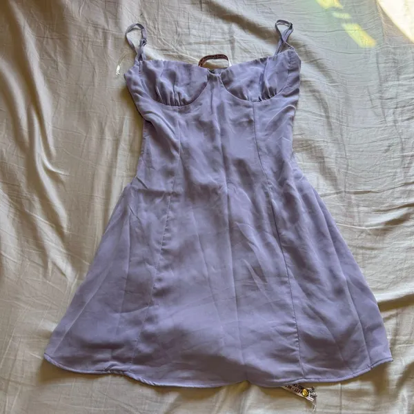 house of CB - CHRISTIANA Lavender Mini Dress - Image 6