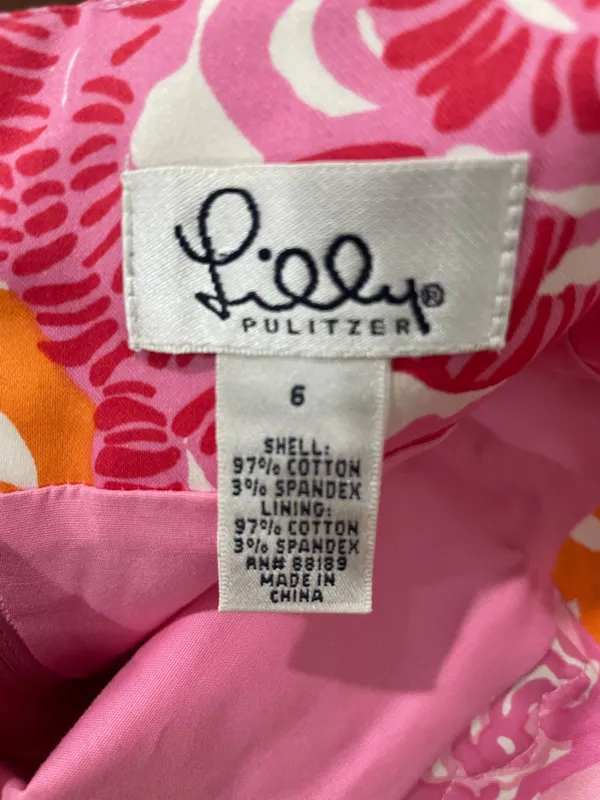 Lilly Pulitzer Scallop Trim Floral Halter Top Vintage Y2K Size 6 - Image 3