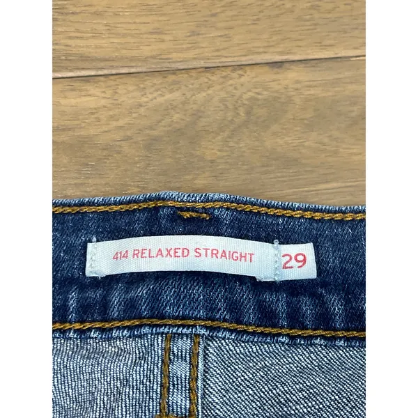 Levi’s 414 Relaxed Straight Jeans Size 29 Mid Wash Classic Straight Leg - Image 6