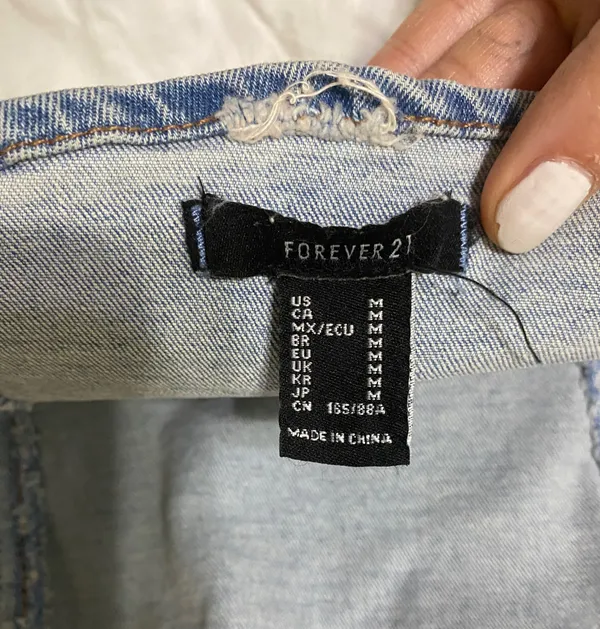 Forever 21 Jean halter top - Image 4