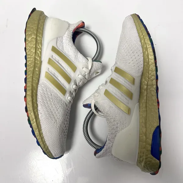 adidas Ultraboost 5.0 DNA Athletic Shoes White/Gold Sneakers HP7425 Women’s 6 US - Image 5
