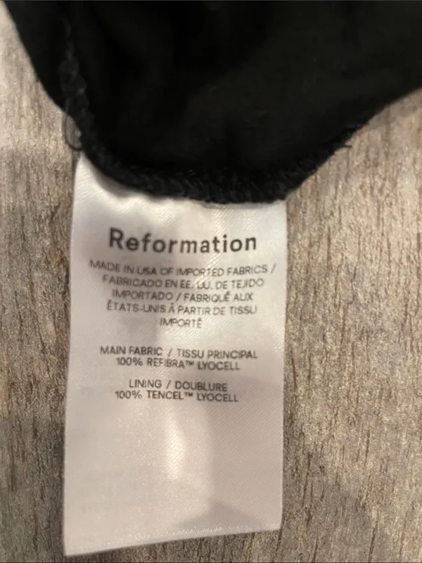 Reformation Black Short-Sleeve Crew Tee - Image 3