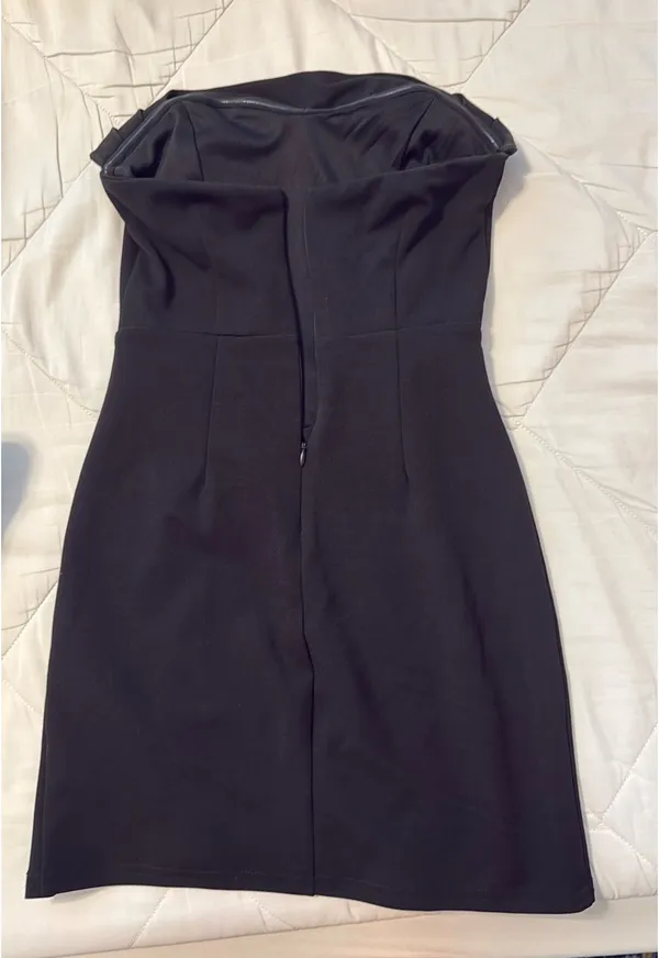 Dillard's Mini Black Dress - Image 3