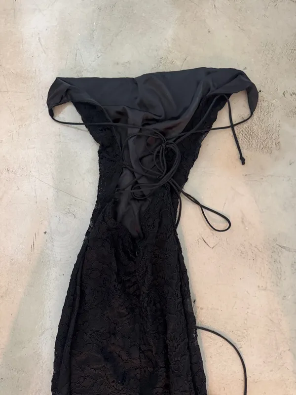 Alamour The Label Black Lace Evening Gown - Image 5