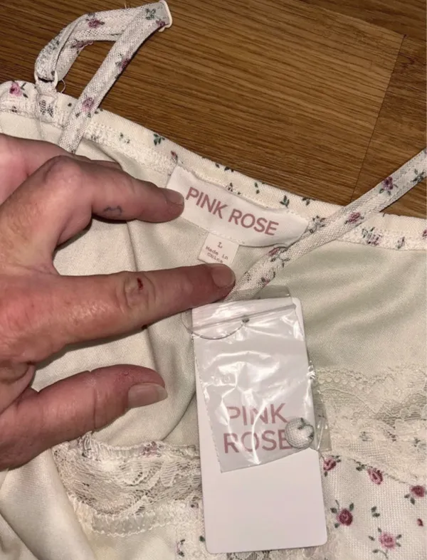Pink Rose Camisole Floral Tank Top - Image 6