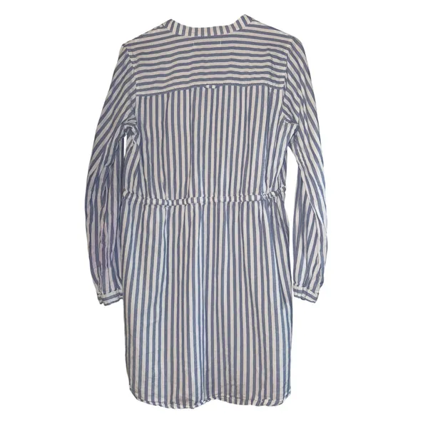 Abercrombie & Fitch Striped‎ Nautical Shirt Dress Women's LG Beach Resort Costal - Image 6