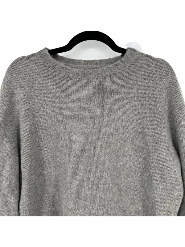 Polo Ralph Lauren Gray Wool Blend Crewneck Sweater Size Large Quiet Luxury - Image 2