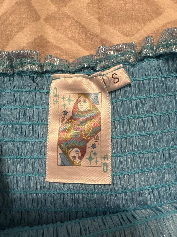Blue Shimmer Queen of Sparkles Shorts - Image 2