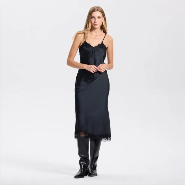 A new day satin lace slip midi dress - Image 2