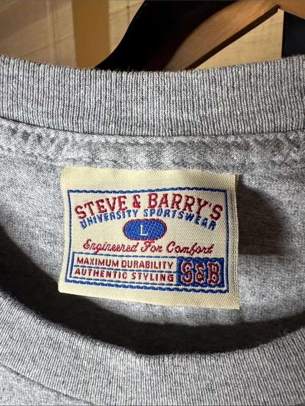Vintage Steve & Barry’s Purdue Grandma Embroidered T-Shirt Heather Gray Sz Large - Image 3