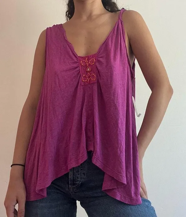 pink free people tank top NWT - Image 3
