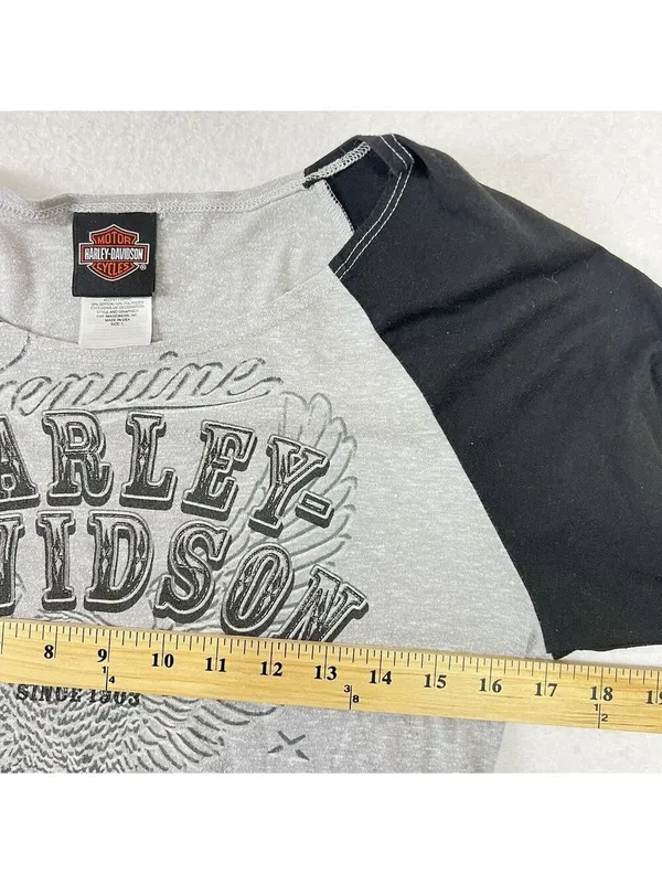 Harley Davidson Graphic T Shirt Large Killer Creek Roswell Ga Short Sleeve Women - Image 6