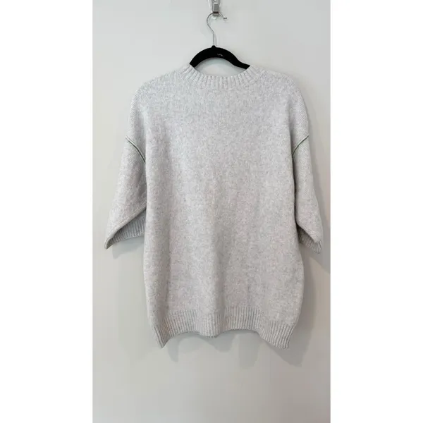 Anthropologie Moth Sweater Women's Oversize Crewneck Wool Blend Size Medium - Image 2