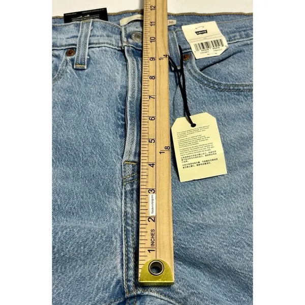 Levi's Premium Wedgie High Rise Tapered Jeans Women's Size 30 Light Wash NWT - Image 10