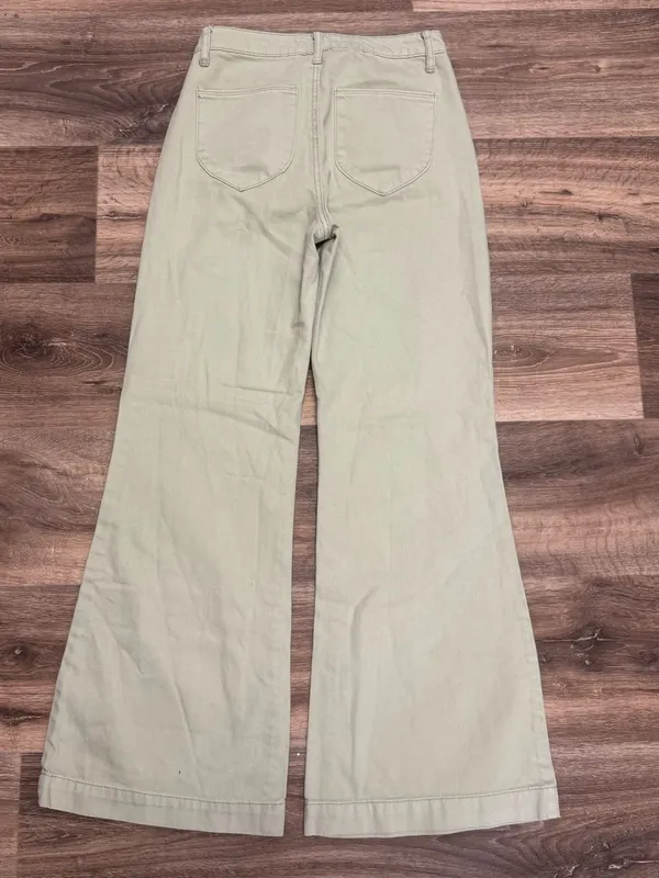 And Now This High Rise Throwback Flare Sage Green Jeans Women’s 27 - Image 2