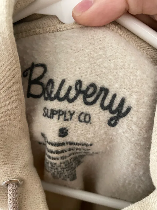 Bowery Supply Co Tan Skeleton Hoodie - Image 3