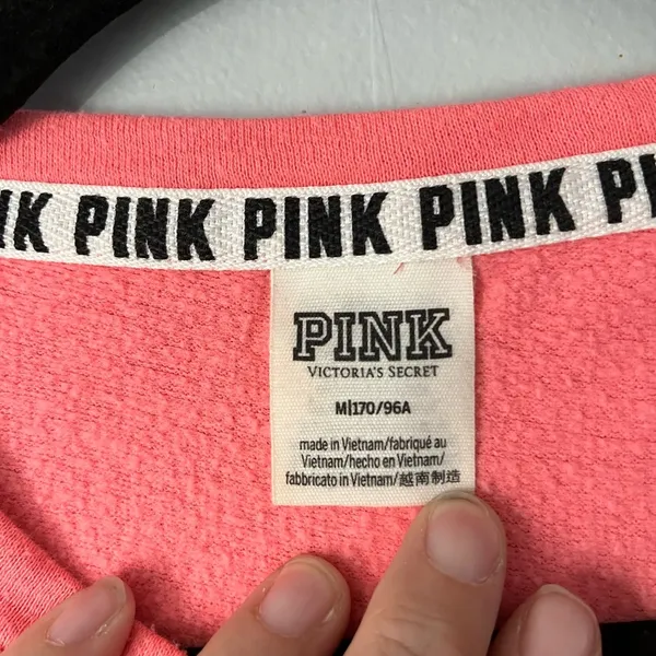 Pink by Victoria's Secret VS Pink Spell Out crewneck Sweatshirt Size medium - Image 3