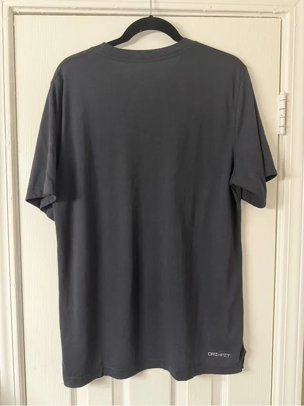 Nike COOGS Black Dri-Fit Tee with Orange Swoosh Women’s Large Collegiate Houston - Image 5