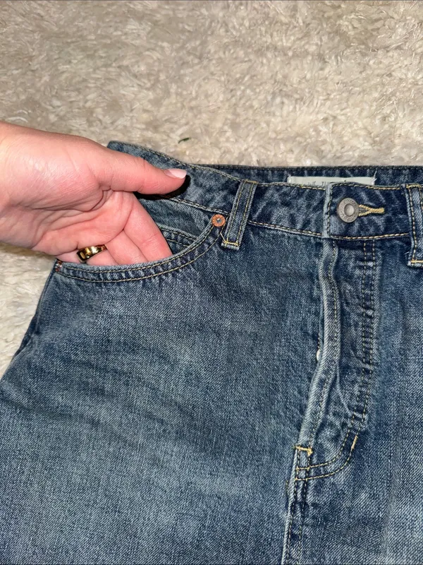 NWT Free People Denim Mini Skirt - Image 4