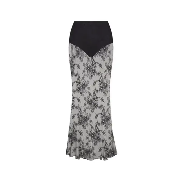 Skims ultra fine lace long women's skirt M Onyx NWT ( SOLD OUT) - Image 4