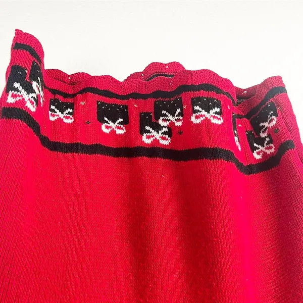 NUTCRACKER Red Long Sleeves Christmas Graphic Prints Sweater Medium - Image 5