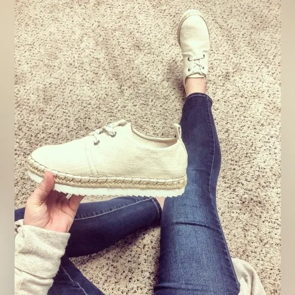 Universal Thread Cream Joelle Espadrille Shoes Sneakers - Image 3