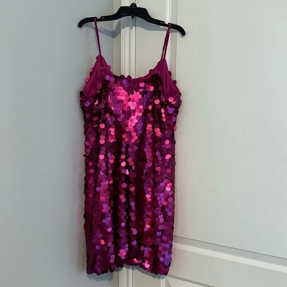 GIANNI BINI Medium Party Dress Pink Fuchsia Date - Image 8