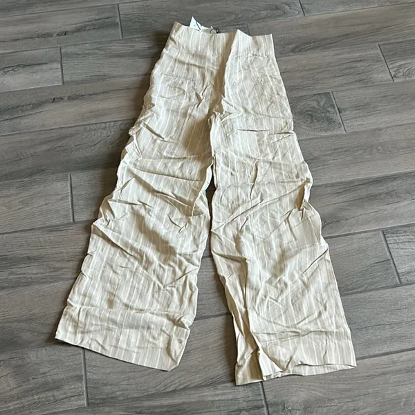 Zara wide leg stripe pants - Image 5
