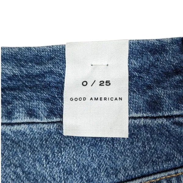 Good American‎ Good Classic Raw Hem Jeans 0/25 NWT - Image 8