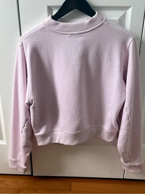 Acne Studios Bird Fleece Sweatshirt in Pink - Image 3