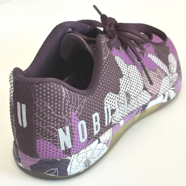 NOBULL Project Magnolia SuperFabric Cross Training Shoes Sz 7 Purple Floral Gym - Image 2