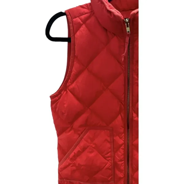 J Crew quilted down puffer vest. Size Small - Image 2