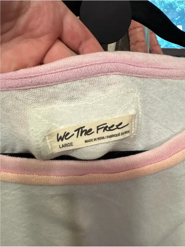 NWOT Free People We The Free You're A Star Tee - Mint Heart Combo - Large - Image 9