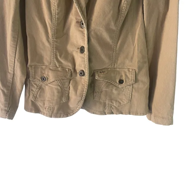 Levi's Levi Strauss Women's‎ Size Small Corduroy Tan Button Up Jacket - Image 3