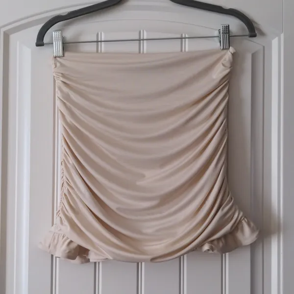 Oh Polly Frill Seeker Ivory Cream Ruffle mini Skirt - Image 2