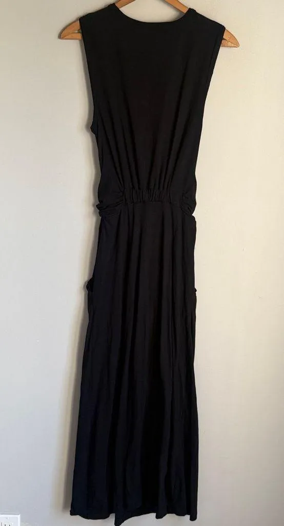 ALEXANDER WANG Cotton Jersey Twist Front Muscle Dress Medium - Image 3