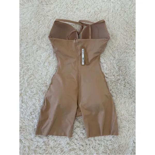 SKIMS M Sand Ultimate Mid Thigh Bodysuit 8045W Padded Butt Lift CLAY - (B#2) - Image 5
