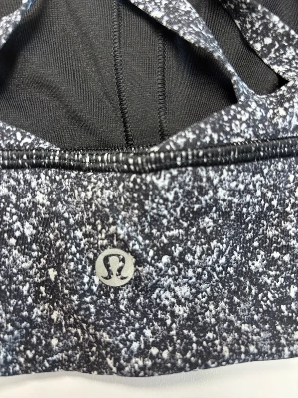 lululemon athletica Black Speckled Free to Be Me Multi-Strap Sports Bra NWOT Sz8 - Image 3