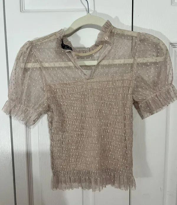 Forever 21 Lettuce-Edge Pointelle Top - Image 3