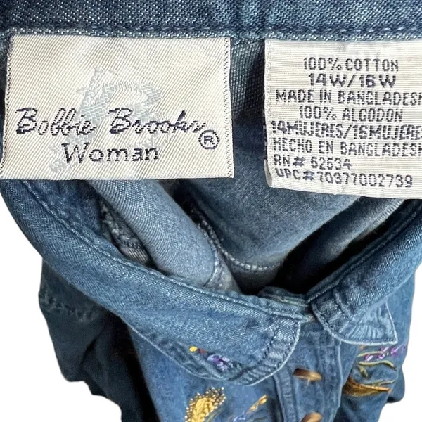 Vintage‎ Bobbie Brooks Woman Embroidered Shirt - Image 4